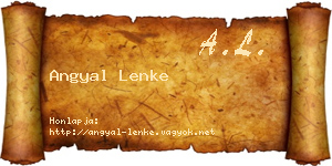 Angyal Lenke névjegykártya
